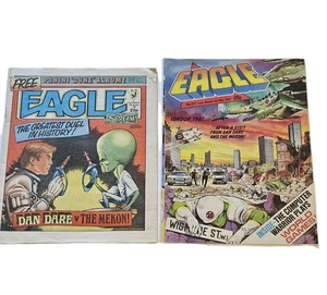Lot Of 2 Eagle Comics #148 & #267 1985-87 Newspaper Comics Magazine UK London - Picture 1 of 9