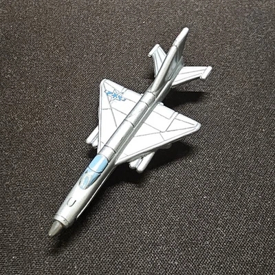 Micro Machines Galoob Mig-21 LGTI Military Airplane  1996 Silver - Image 1 of 4