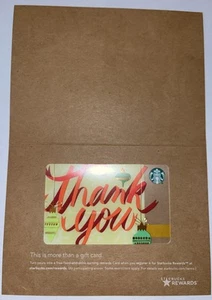 Starbucks 2016 Holiday Thank YouCorporate Edition W/ Holder 6128 Series - Picture 1 of 3