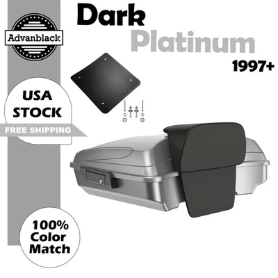 Dark Platinum Razor Tour Pack For Harley Street Road King Glide 1997+ - Image 1 of 4