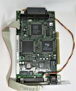 HP 5064-6016 SCSI INTERFACE LAN RAID CONTROLLER CARD w/HP 5183-2117 CABLE - Picture 1 of 5