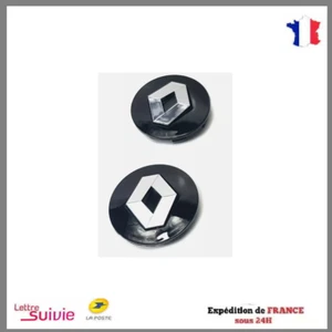 2 Logo Stickers Clé Clefs Renault 14 mm Emblème Autocollant Voiture - Foto 1 di 1
