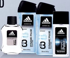 ADIDAS Men's Personal Care DYNAMIC PULSE Body Wash & Fragrance 4-Piece GIFT SET