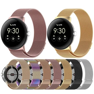 Belt Strap Bracelet Watch Metal Magnetic Strap for Google Pixel Watch 1/2 - Picture 1 of 29