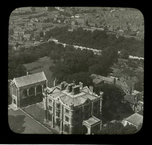 c1920 Lantern Slide Old Roman Walls from York Minster Cathedral, England - Picture 1 of 3