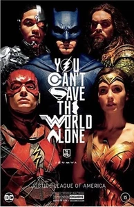 JUSTICE LEAGUE SIGNED! 15 SILVER FOIL NYCC COMIC CON CONVENTION VARIANT 2017- - Picture 1 of 1