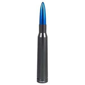 Antirrobo Gunmetal Azul Punta 50 Caliber Bala Antena 5.5" Para 07-19 GMC Chevy - Imagen 1 de 4