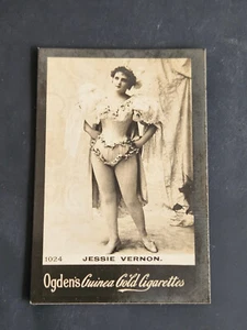 RARE NUMBER : #1024 OGDEN GUINEA GOLD 1901 cigarette card JESSIE VERNON *EXC* - Picture 1 of 2
