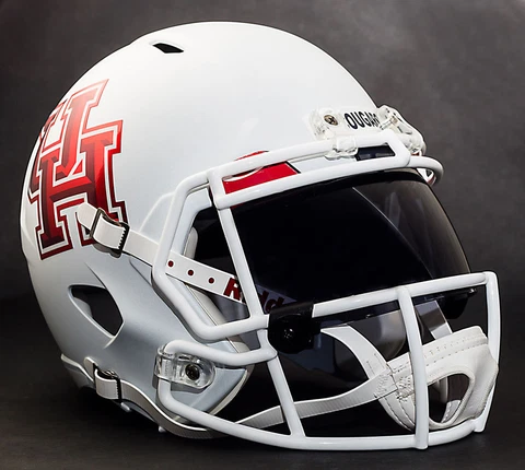 *CUSTOM* HOUSTON COUGARS NCAA Riddell Speed AUTHENTIC Football Helmet Cover