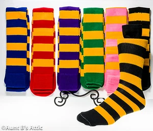 Calcetines Adultos Unisex Payaso/Bufón Rayas Rodilla Calcetines Altos Talla Única Surtidos Colores - Imagen 1 de 5