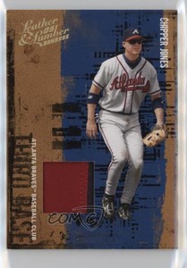 2005 Donruss Leather & Lumber Jerseys Prime /25 Chipper Jones #28 HOF