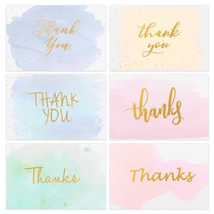 48PCS Partykindom Birthday Thank You Greeting Cards with 48PC Envelopes Decor US - Picture 1 of 8