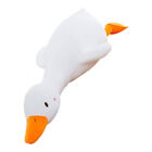 Soft Yellow and White Goose Plush Pillow Toy for Hugging and Decorating-GV