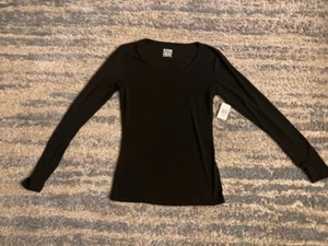 Nueva Camisa 32 Degrees Heat Para Mujer Manga Larga Cuello Redondo Capa Base Pequeña Negra - Imagen 1 de 5
