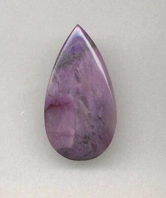 Cabujón lágrima Sugilite respaldo plano sin respaldo - 41x22x5MM - 33,20 Cts -2477 Foto 1 de 2