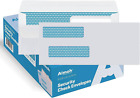 500#8 Double Window Flip & Seal Security Envelopes - for Business Checks, Quickb