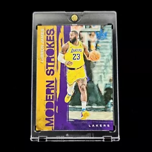 Lebron James Numbered Amethyst #/99 - 2023-24 Court Kings Modern Strokes SP #18 - Picture 1 of 3