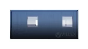 Bürocontainer - 6,0 m x 6,0 m Doppelanlage Villex - mit Elektrik – NEU! - Bild 1 von 10