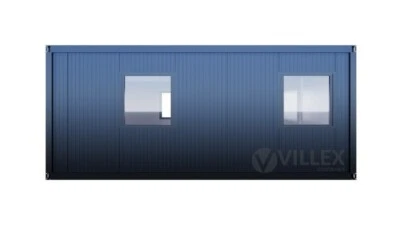 Bürocontainer - 6,0 m x 6,0 m Doppelanlage Villex - mit Elektrik – NEU! - Bild 1 von 4