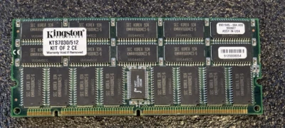 KINGSTON 256MB EDO DIMM RAM 32Mx72 60ns 168-pin ECC Buffered *TESTED* - Image 1 of 3