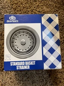 Standard Sink Basket Strainer Stainless Steel - Picture 1 of 11