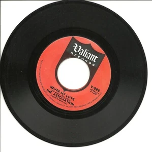 Association-Never My Love (RARE Import)-45 RPM-7"-pop-vinyl record-Valiant 008- - Picture 1 of 2