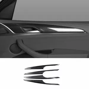 For BMW X3 G01 X4 G02 2018-2021 ABS Carbon Fiber Inner Door Panel Cover Trim 4PC - Picture 1 of 7