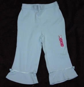 Gymboree STRAWBERRY PATCH Blue Knit Pants Eyelet Trim embroiderBumble Bee NWT 2T - Picture 1 of 1