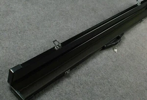 Deluxe Black Aluminium 3/4 Snooker Cue Case with 2 Compartments - Picture 1 of 3