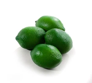 4 Best Artificial Limes Decorative Realistic Fruit alt bowl home kitchen - Picture 1 of 7