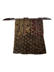 KUBA SHOOWA PRESTIGE PANEL CUT PILED RAFFIA D. R. OF CONGO CENTRAL AFRICA 20TH C - Picture 1 of 17