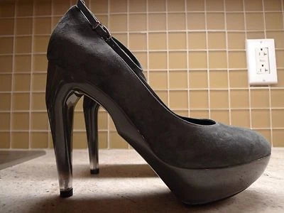 ZAPATOS DE GAMUZA GRIS SEXY MIU JIL SANDER ITALIA TALLA 39/9 Foto 1 de 4