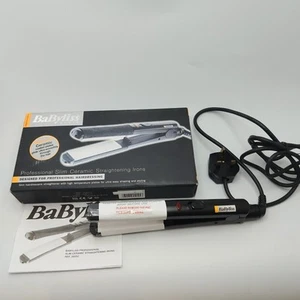Planchas de cerámica delgadas profesionales Babyliss en caja con instrucciones en muy buena condición - Imagen 1 de 24
