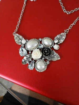 Alilang Collar Babero Floral Mujer Foto 1 de 4