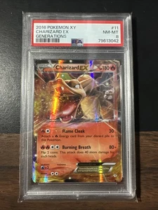2016 Pokemon XY CHARIZARD EX (PSA 8)  Generations 11/83 NM MT - Picture 1 of 2