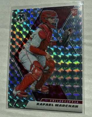 2021 Mosaic Rafael Marchan Silver Mosaic Prizm #236 Philadelphia Phillies Rookie - Image 1 of 4