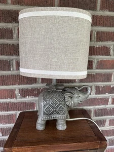 Better Homes & Gardens Accent Elephant Table Lamp 19x11x7 Oval Shades - Picture 1 of 2