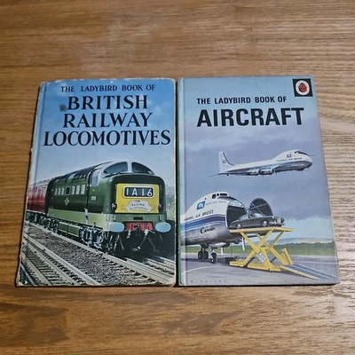 2 Vintage Ladybird Books Series 584 Aircraft & British Railway locomotives R2 - Image 1 of 4