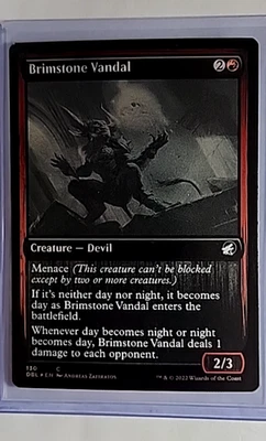 2022 MTG Magic The Gathering Innistrad Double Feature Foil #130 Brimstone Vandal - Image 1 of 2