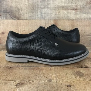 G/FORE Gallivanter Golf Shoes Mens Size 9.5 Leather Black Onyx G4MC20EF01 NEW - Picture 1 of 15