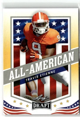 2021 Leaf Draft #44 Travis Etienne Gold - Image 1 of 2