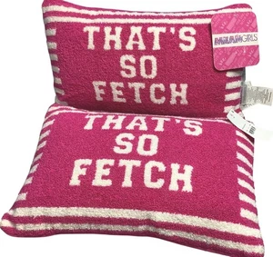 2er Set Mean Girls "Thats So Fetch" rosa Dekokissen rechteckig 15" x 10" - Bild 1 von 4