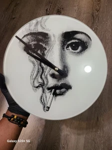 Reloj Arte Artesanal Único Cara Abstracta con Humo Decoración de Pared Moderna/Co - Imagen 1 de 4
