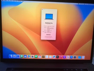 Apple MacBook Pro A1707 2017 15 дюймов i7 3,1 ГГц 16 ГБ 1 ТБ серый сервисный аккумулятор #896 - Изображение 1 из 4