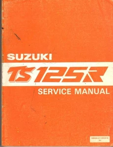 SUZUKI TS125R,TS125 RK,RL,RM,RN,RP,RR 1989-1994 FACTORY WORKSHOP MANUAL - Picture 1 of 1