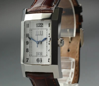 Reloj Hombre "CASI COMO NUEVO" Dunhill Dunhillion Blanco 24mm Cuadrado Cuarzo De Japón Foto 1 de 4