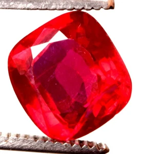 9.40 Cts. Natural Mozambique Red Ruby Cushion Shape Certified Gemstone - Picture 1 of 4
