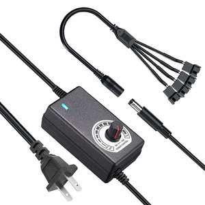 36W 12V PC Fan Power Supply,4 Cooling Fan Speed Controller,100-240vAC to 3-12... - Picture 1 of 6