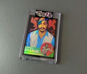 Tupac Shakur Custom Art Card 2PAC Thug Life Rap Music Hip Hop Makaveli Holo Rare - Bild 1 von 4