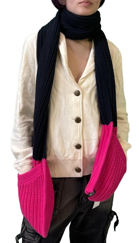 Tommy Hilfiger Bufanda Azul Marino y Fucsia Foto 1 de 1